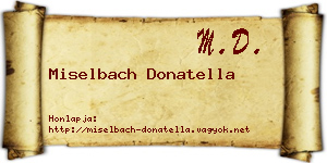 Miselbach Donatella névjegykártya